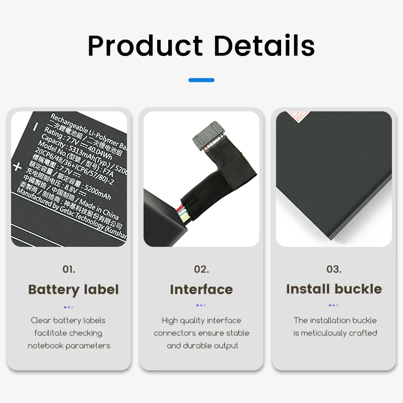 F7A battery for the all-new Steam Deck handheld game console, F7A 7.7V/40.04Wh/5313