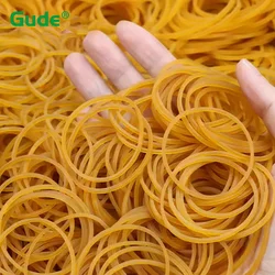 Yellow Elastic Rubber Bands O Rings Diameter 10/15/19/25/40/50mm