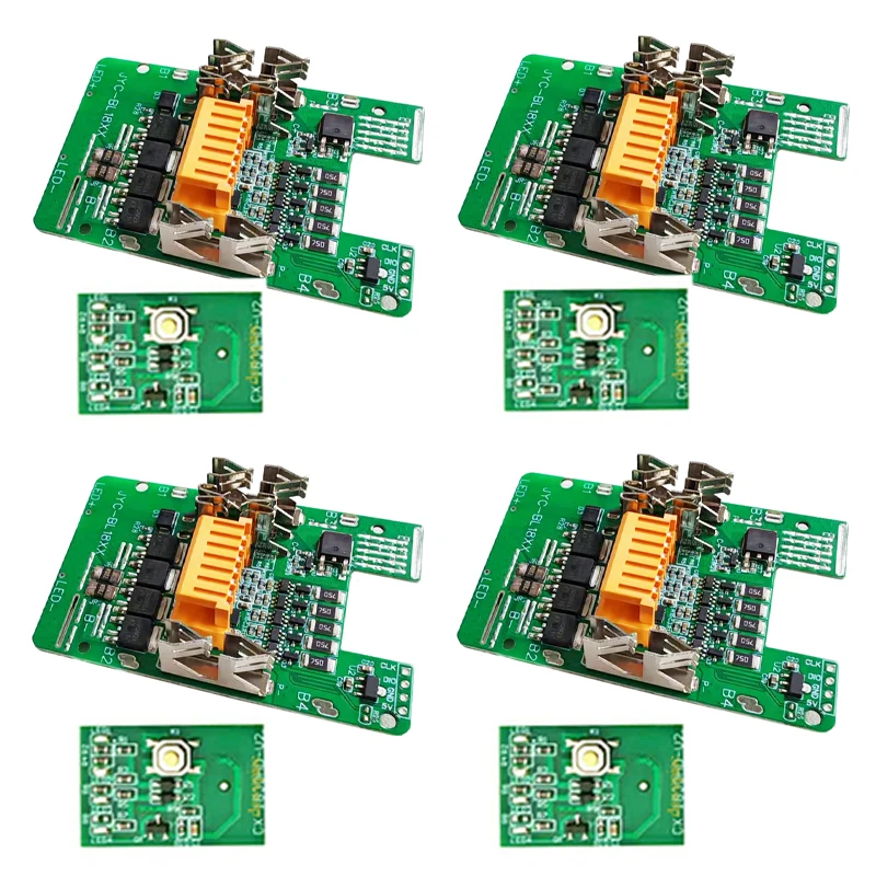 

4PCS For Makita 18V Li-ion Battery Case BL1830 BMS PCB Balance Charge Protection Circuit Board Electric Power Display Key BL1860