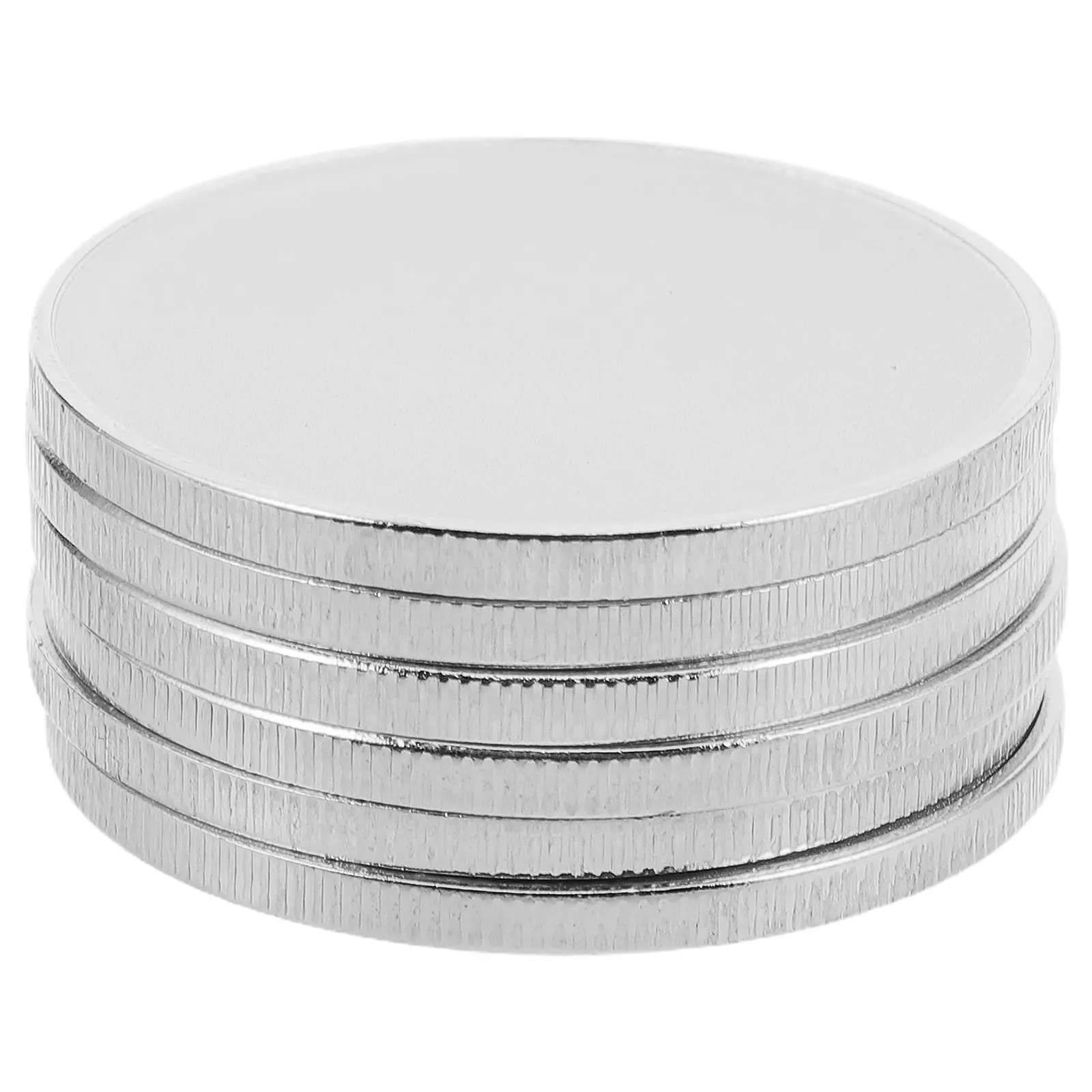 

6 Pcs Blank Coin for Engraving DIY Challenge Coins Pendants Collection Silver Copper