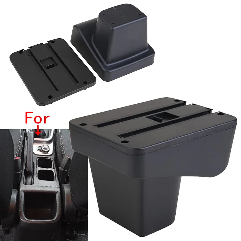 For Suzuki Vitara Armrest Box For Suzuki Vitara Car Armrest Curved Surface leather Simple installation Car Storage box Interior