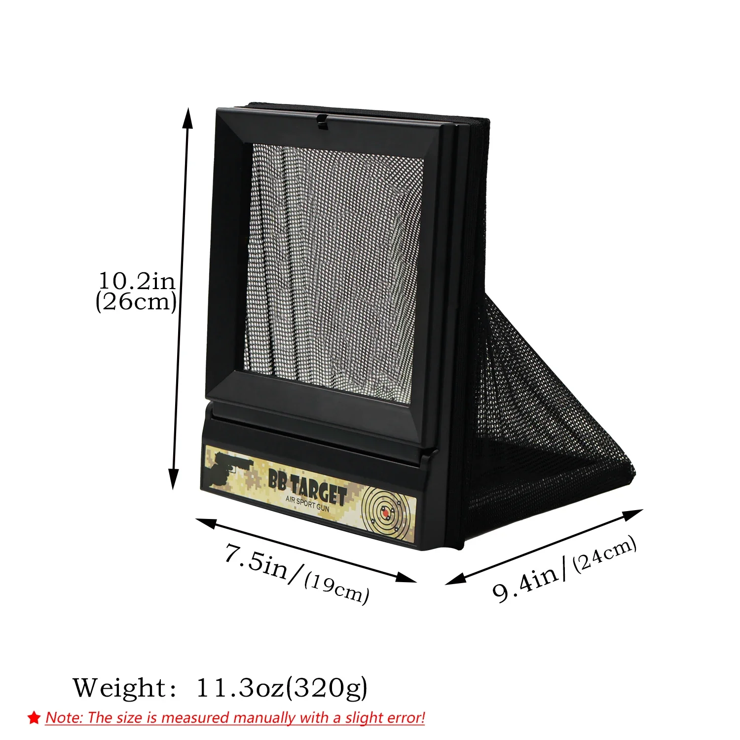 Schleuder Schießen Praxis Multi-funktion Ziel Box Faltbare Lagerung Tragbare Mesh Tasche Ziel Box Mit Metall Ziel
