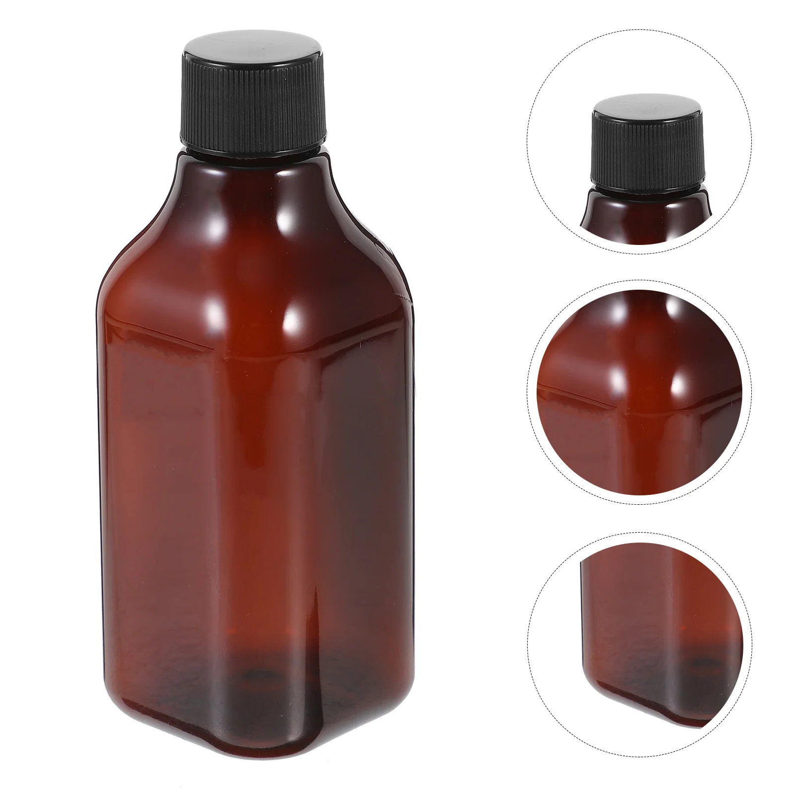 

5 Pcs Long Neck Square Bottle Travel Bottles Lotion Container Small Necessity Refillable Pp The Pet Toiletry with Caps