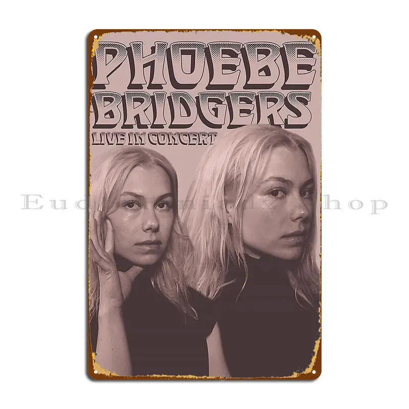 Vintage Phoebe Photographic Print Metal Plaque Poster Customized Bar Wall Mural Garage Wall Plaque Tin Sign Poster