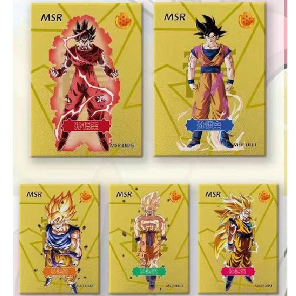 New Dragon Ball Cards Wholesale 36BOX Case Character Role Serie Super Saiyan Son Goku Shiny Anime Trading Cards