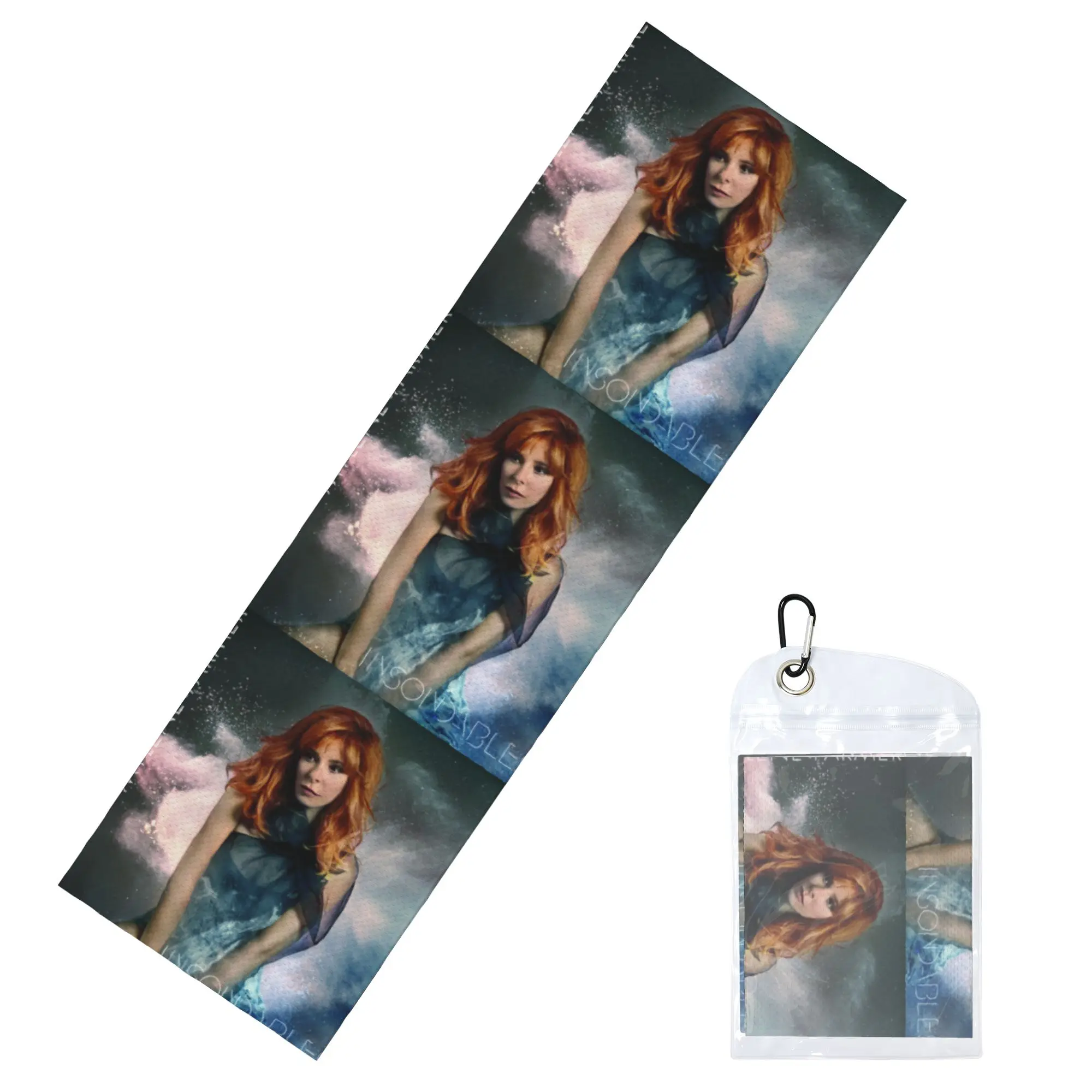 Mylene Farmer Cold Exercise Towel Quick Dry Face Towel French Singer Yoga Towels