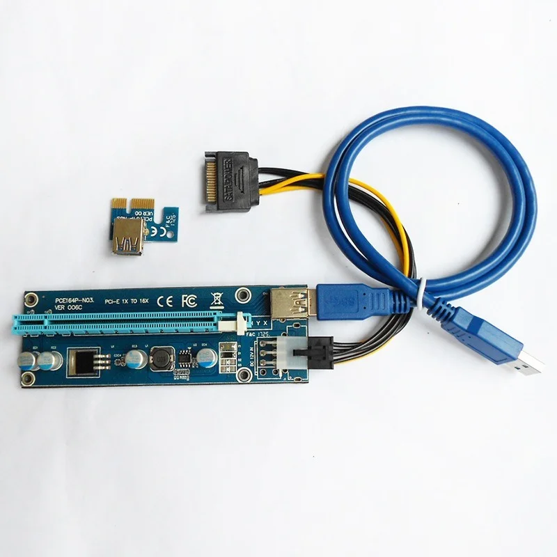 

PCI-E Riser Card 30CM 60CM 100CM USB 3.0 Cable PCI Express 1X to 16X Extender PCIe Adapter for GPU Graphics