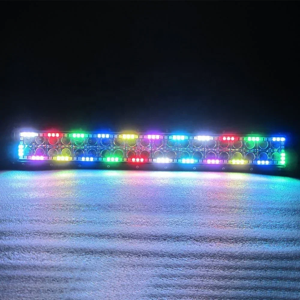 ADT inch RGB LED bar for truck remote control offroad led bar auto truck row  Chasing LED light bar