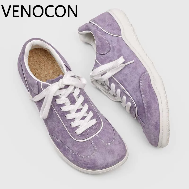 VENOCON Zapatos Deportivos Unisex de Tela y Cuero con Horma Ancha, Puntera Amplia y Diseño Zero Drop para Hombre y Mujer