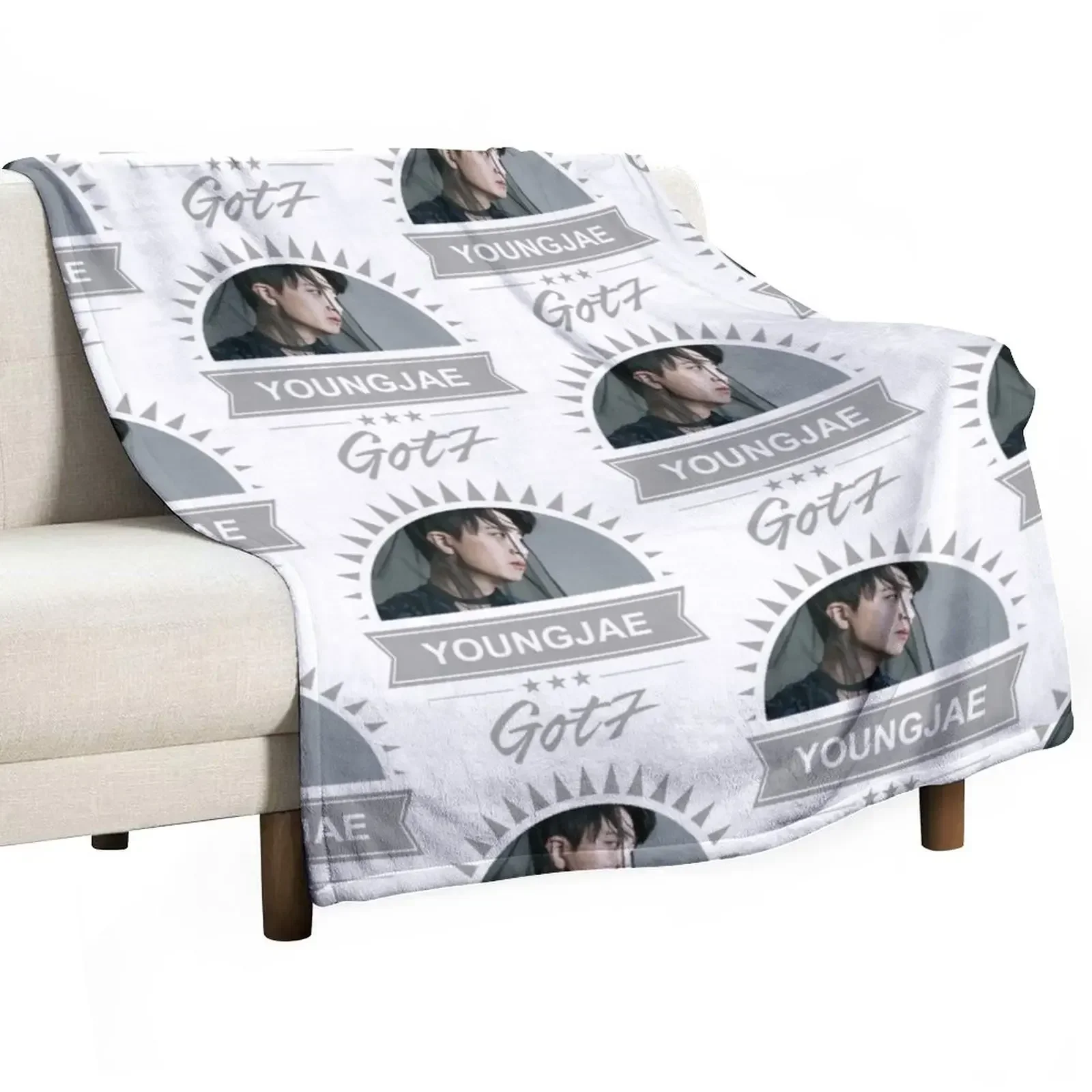 GOT7 - Youngjae Throw Blanket Hairy Bed Fashionable Thermal Blankets