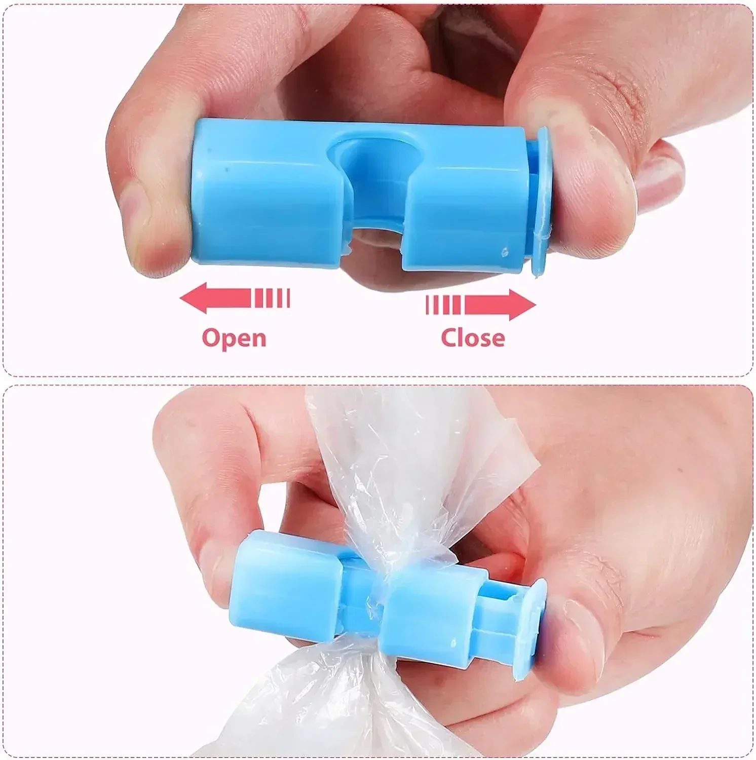 1-12pcs Reusable Sealing Clips for Fresh Food Bread Snack Bags Spring Bag Clip Kitchen Grain Vegetable Storage Sealer Clamp