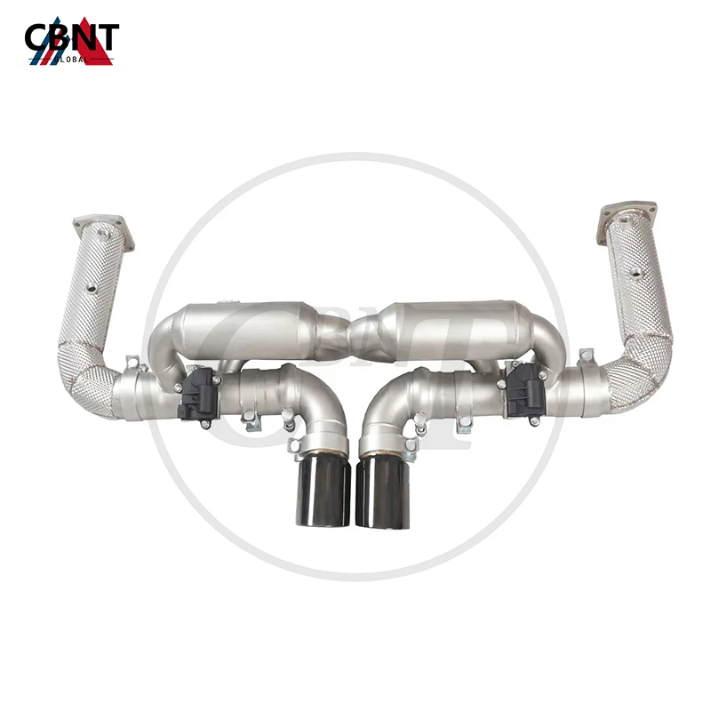 

CBNT Car Accessories for Porsche 911 991.1 991.2 Turbo Upgrade SS304 Axleback Valvetronic Catback Exhaust System Pipe