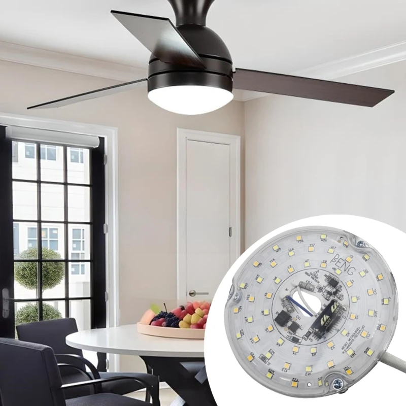 Instalación magnética bombilla LED ajustable 15 C en ventilador empotrado 97QC Instalación magnética bombilla