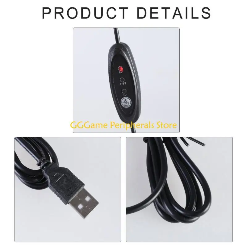 U55B USB إلى LR14 C مزيلات البطارية استبدال عدة 5 فولت إلى 3 فولت 4.5 فولت 6 فولت محولات إمدادات الطاقة 2-4 قطعة LR14 C توصيل