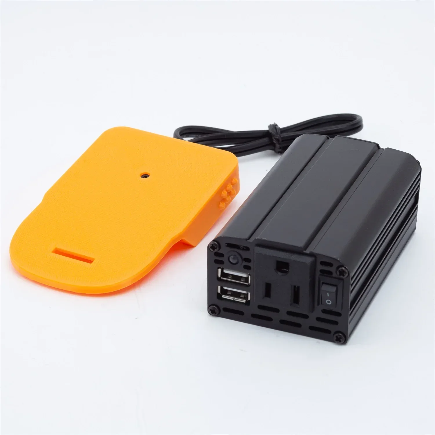 Inversor de batería portátil de 200W para batería de litio Ridgid AEG de 18V con interruptor y accesorios de herramientas eléctricas USB (sin batería)