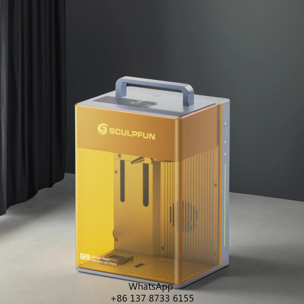 

SCULPFUN G9 Small Metal Mini Gravadora Portable Fiber Laser Engraving Machine