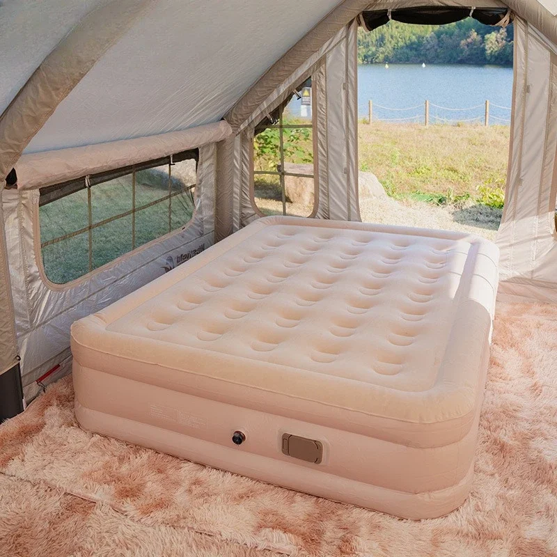 automatic inflatable bed for camping, moisture-proof inflatable mattress for camping, one-click quick charging for the floor