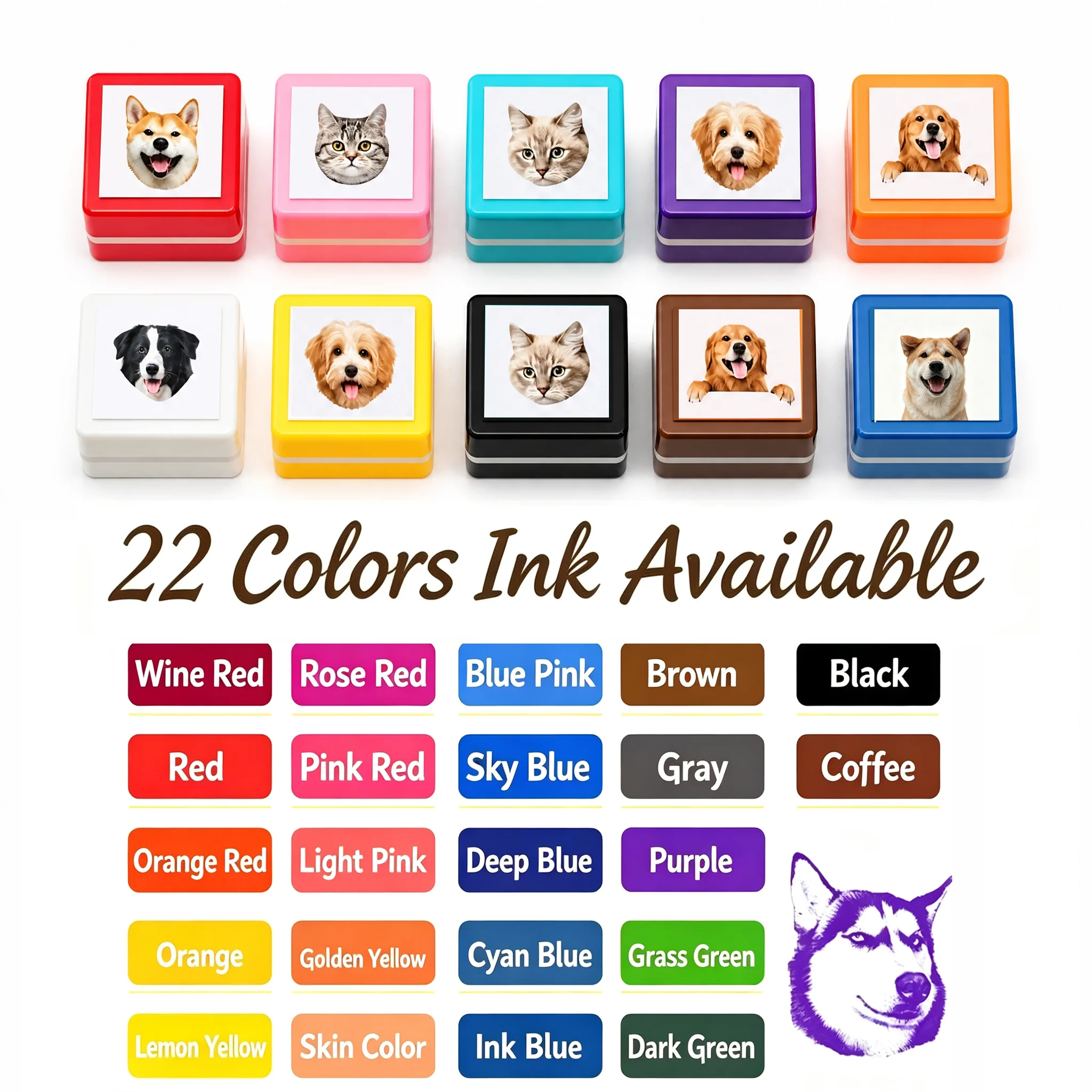 Made Pet Portrait Stamp DIY For Dog Figure Seal Personalized Cat Doggy Customized Memento Chapter for Bookkeeping