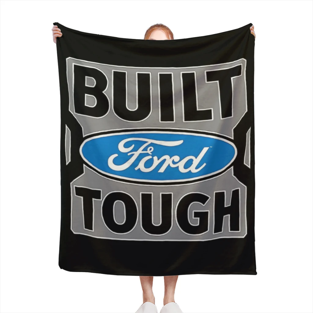 Ford Trucks Built Ford Tough_363V3K Comfortable Flanne Blanket Comforter Flannel Soft throw Blankets Warm Home and Decoration