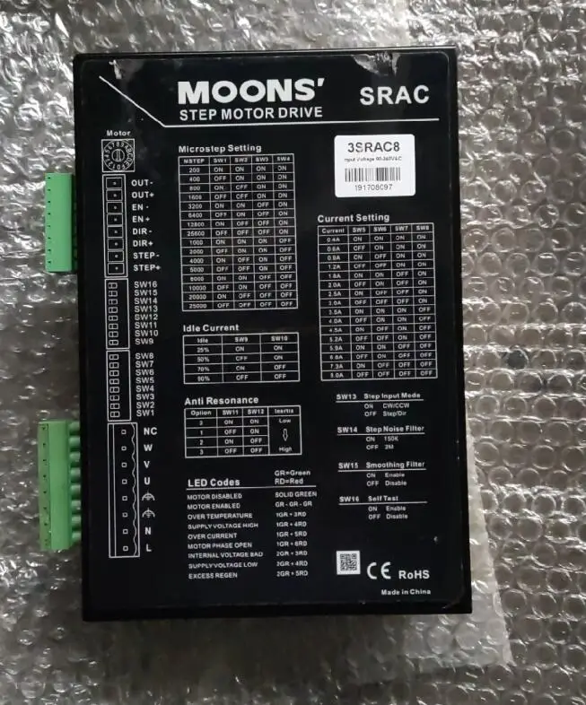MOONS stepper motor driver 3SRAC8