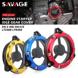 Engine Starter Idle Gear Cover For SUZUKI DRZ 400/E/S/SM DRZ400SM DRZ400S DRZ LTZ LTR 450 Motorcycle Crankcase Cap Accessories