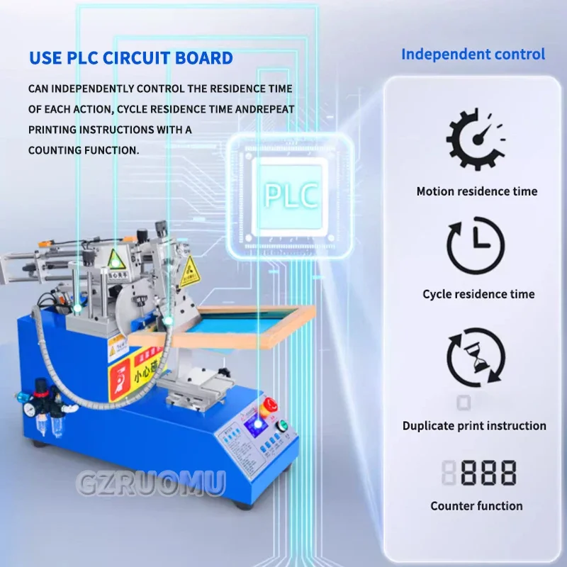 Station Silk Screening Screenprint Press Screen Printing Machine Adjustable Tension for T-Shirts Stand Semi Solder Paste Printer