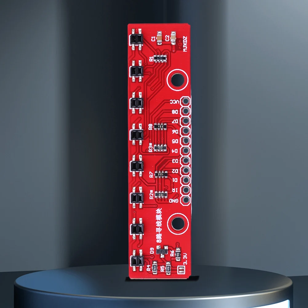 3.3V-5V Tracking Sensor Module 8 Channel Line Follower Infrared Detection Sensor PCB Hunt Module for Laboratories