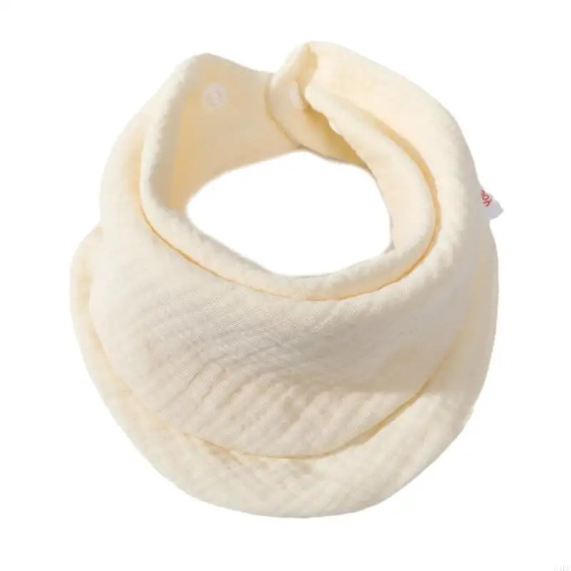 

54DF Модернизированный детский фартук-бандана для косы для мальчиков и девочек, фартук унисекс с кнопками для прорезывания слюны