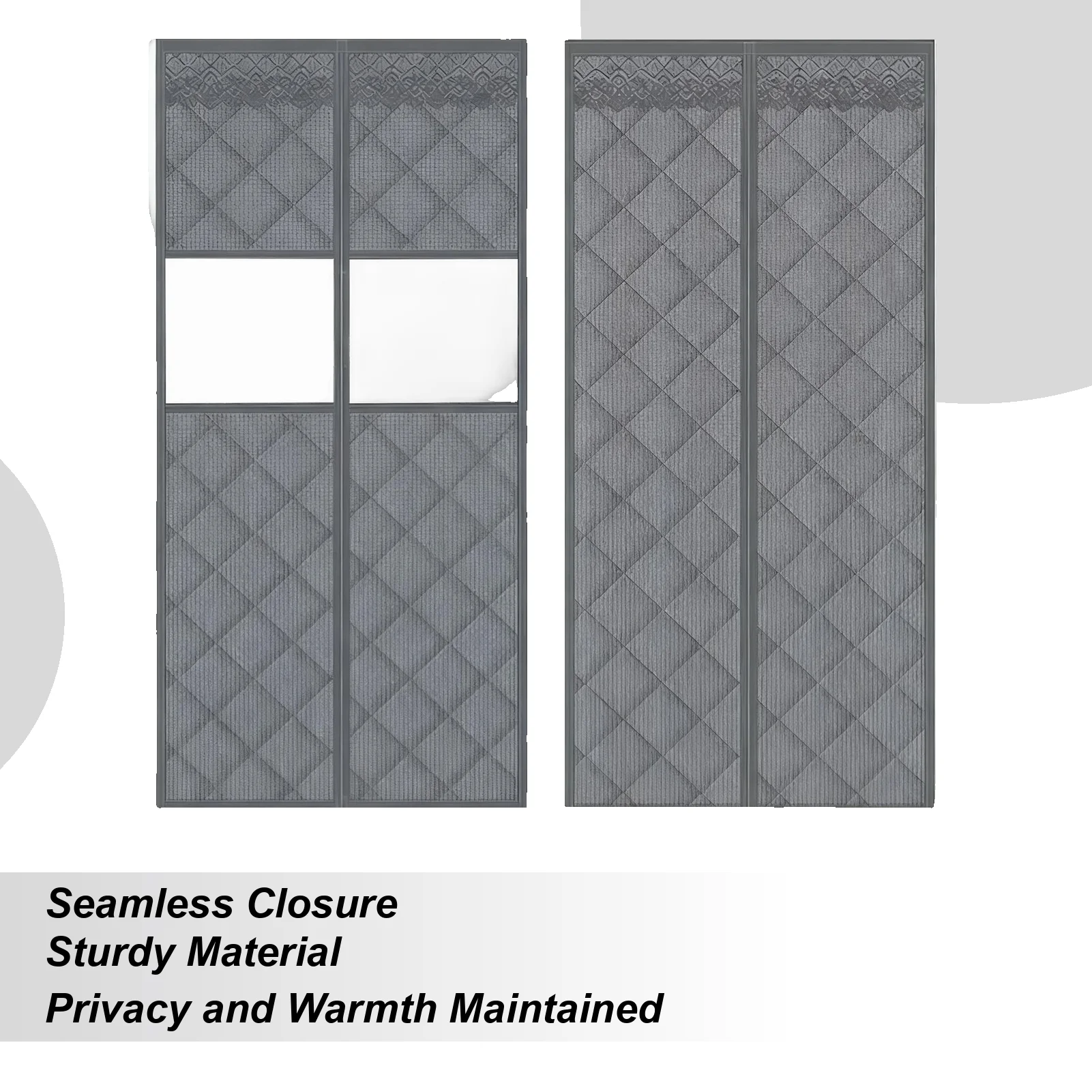 

Дверная изоляционная крышка, магнитный утолщенный барьер с прозрачным окном, устойчивая к атмосферным воздействиям крышка передней двери для зимнего домашнего входной дверной проем