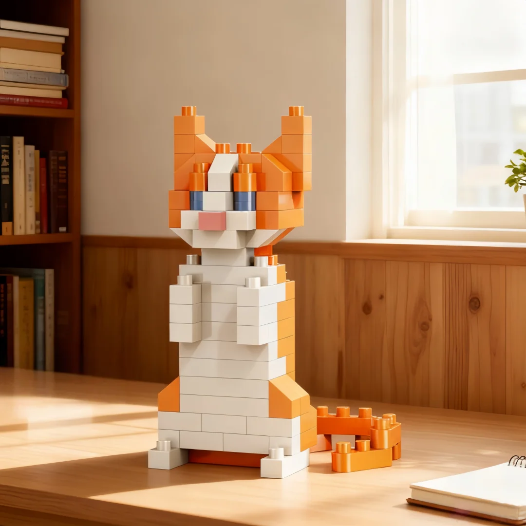 

KNEW BUILT Pet Cat, Собака, Панда, Павлин, Лиса, Пингвин Микро Мини-строительный блок-игрушка-простая сборка, подарки на Рождество и день рождения для детей