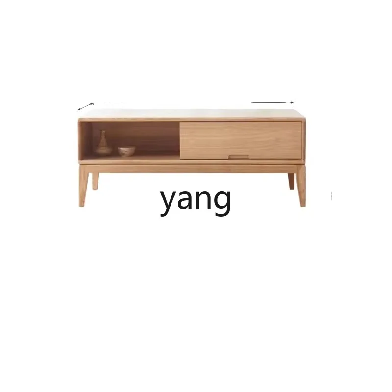 

LMMall solid wood coffee table new living room home modern new Chinese simple log tea table