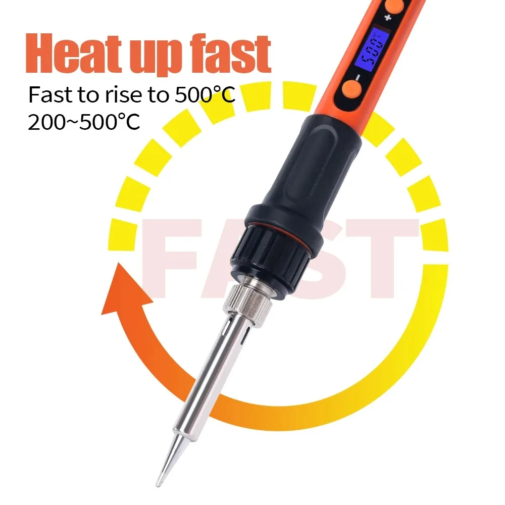 YIHUA 928D-I 100W Soldering Iron Kit with Slot Heating Element 500 Celsius Digital Temperature Adjustable Soldering Iron Station