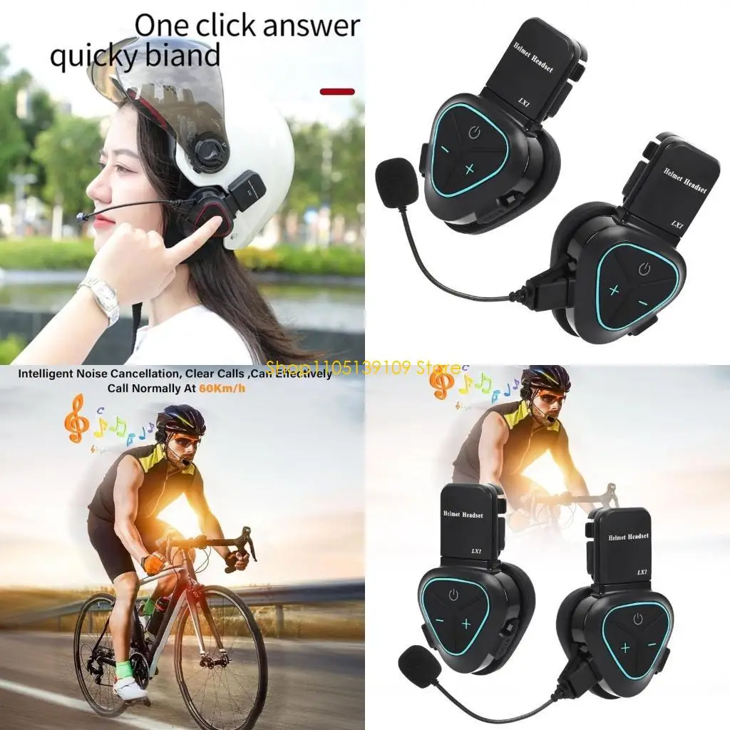 

P5ED Wireless Helmets Headphones for Bikers, Water Resistant, Superior Stereo Sound