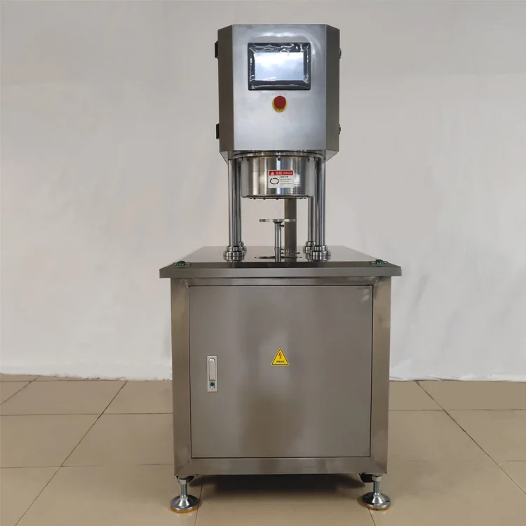 HCY Tinplate can semi-automatic vacuum sealing machine, food can beverage vacuum sealing machine