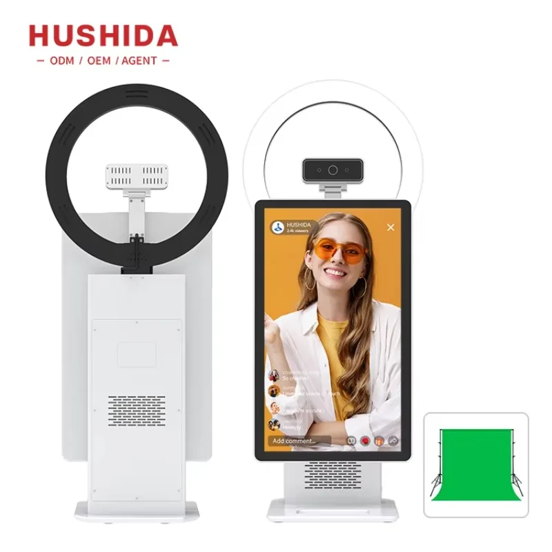 Good Portable Live Streaming Equipment 15.6 Inch Android System MediaTek Slug Desktop Live Broadcast Screens