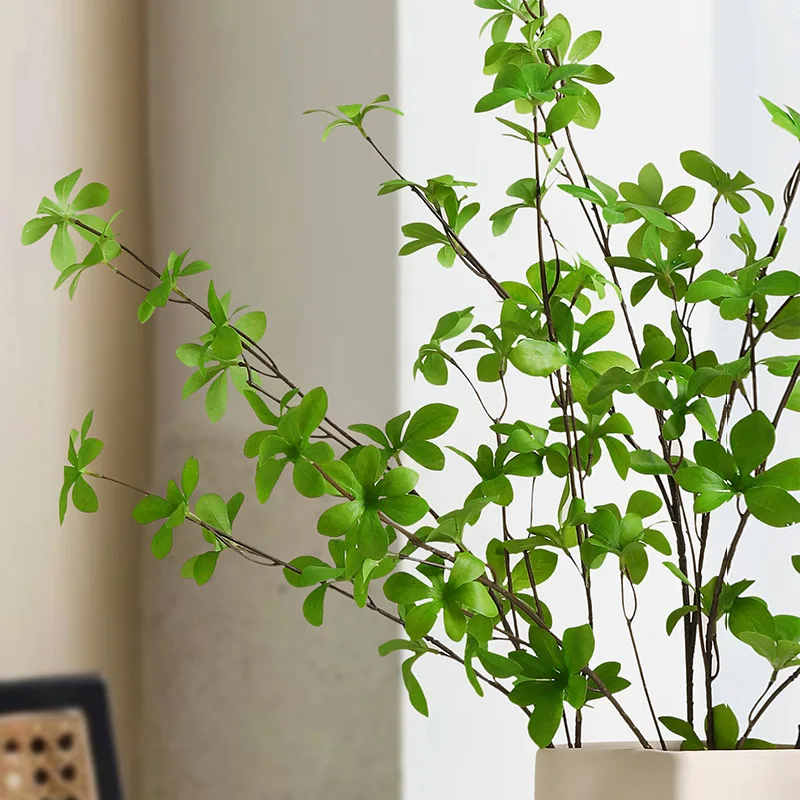 

Simulation green plant horse drunk wood hanging bell fake plant living room flower arrangement dining table