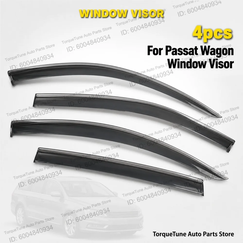 Premium Injection Molded Easy Installation Durable Window Visor Wind Deflector Rain Guard For Passat 2011 Wagon Direct Fit