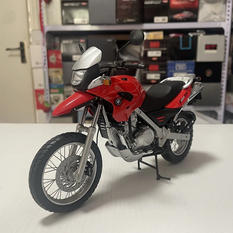 1:10 Scale Diecast Alloy BMW F650 GS 1999-2003 Motorcycle Toys Cars Model Classic Adult Souvenir Collectible Gift Static Display