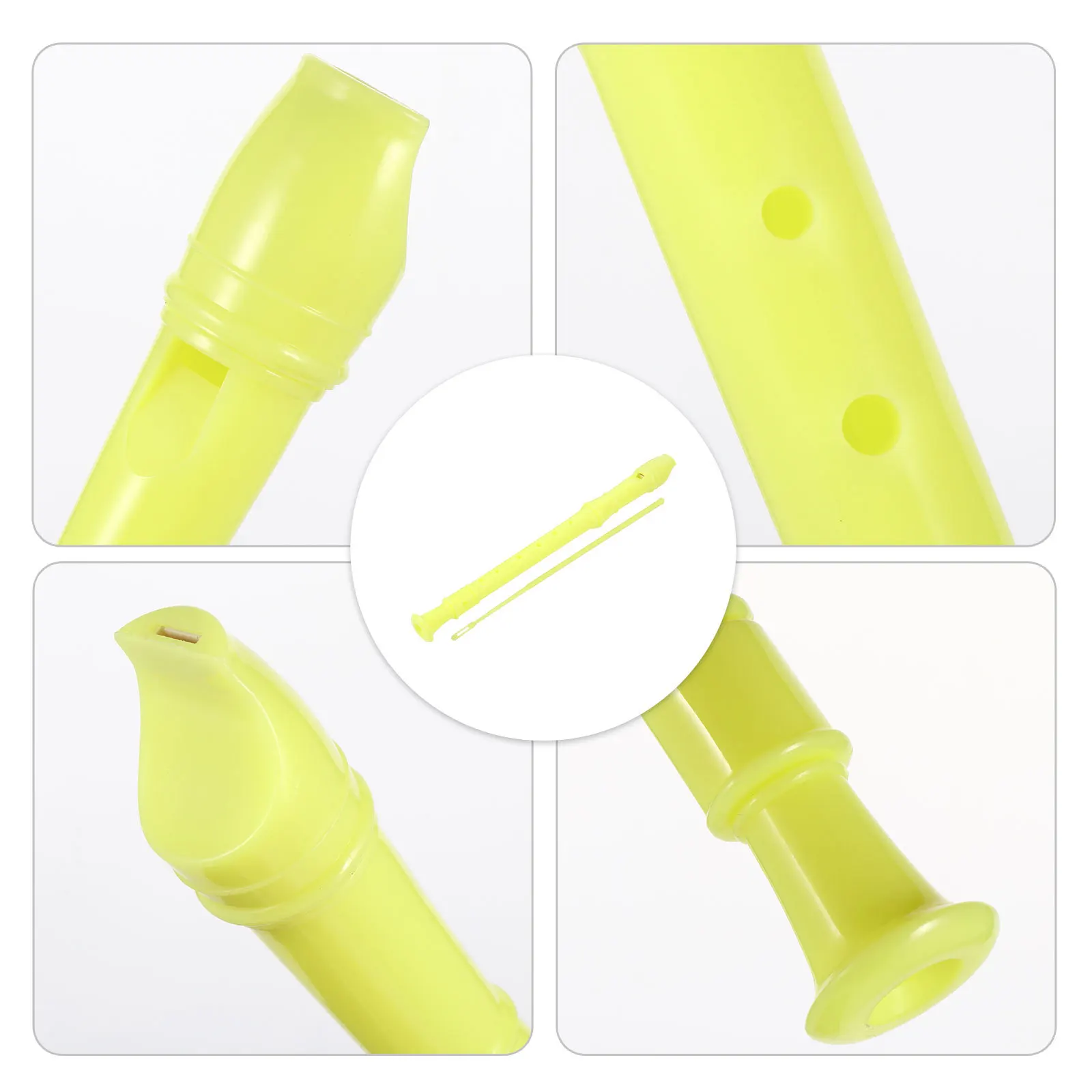 

1 Set Soprano Recorder 8 Hole Abs Clarinet For Kids Bright Sound Children Flute Musical Educational Mini Treble Flute