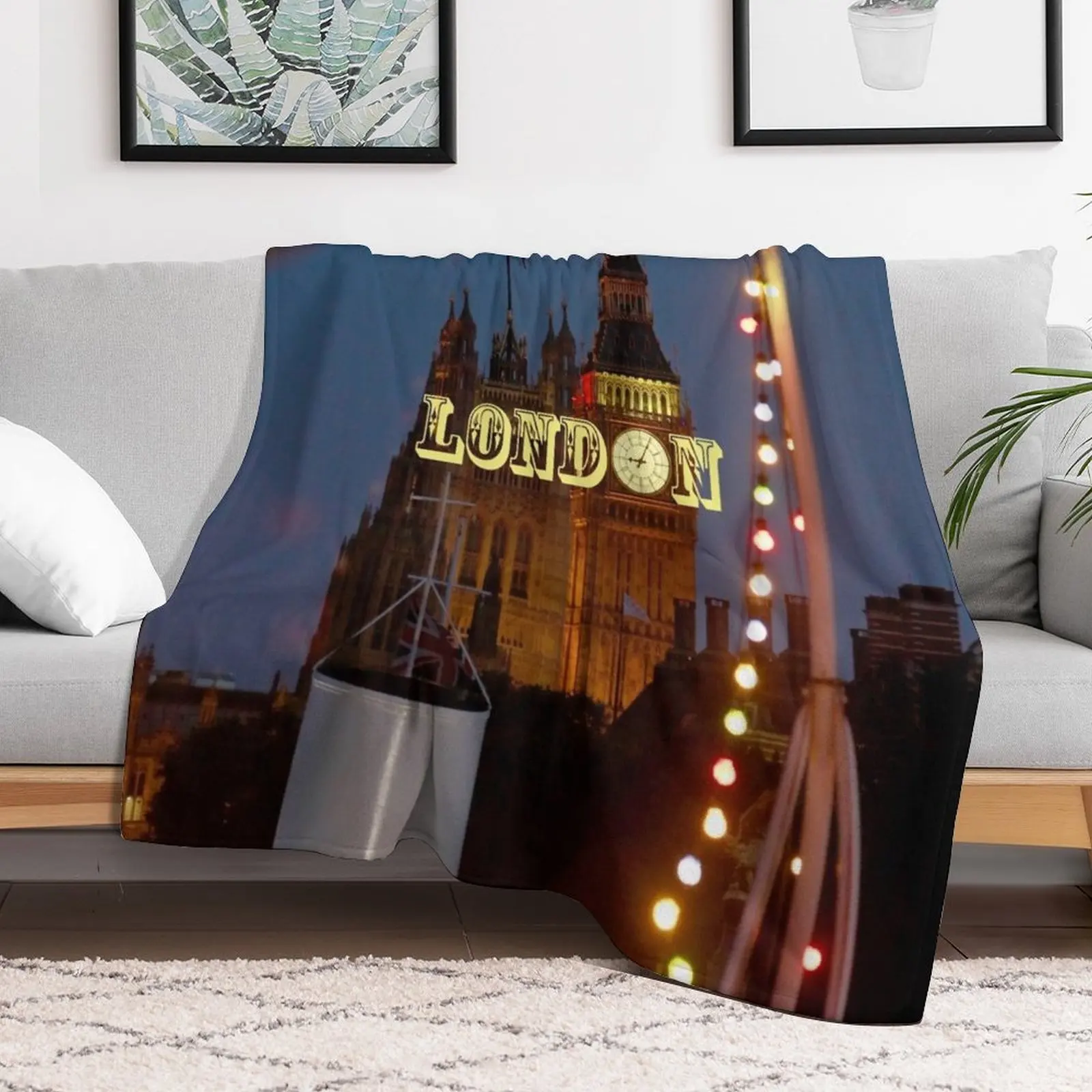 Big Ben Palace of Westminster London Throw Blanket blankets and throws Luxury Thicken halloween warm for winter Blankets