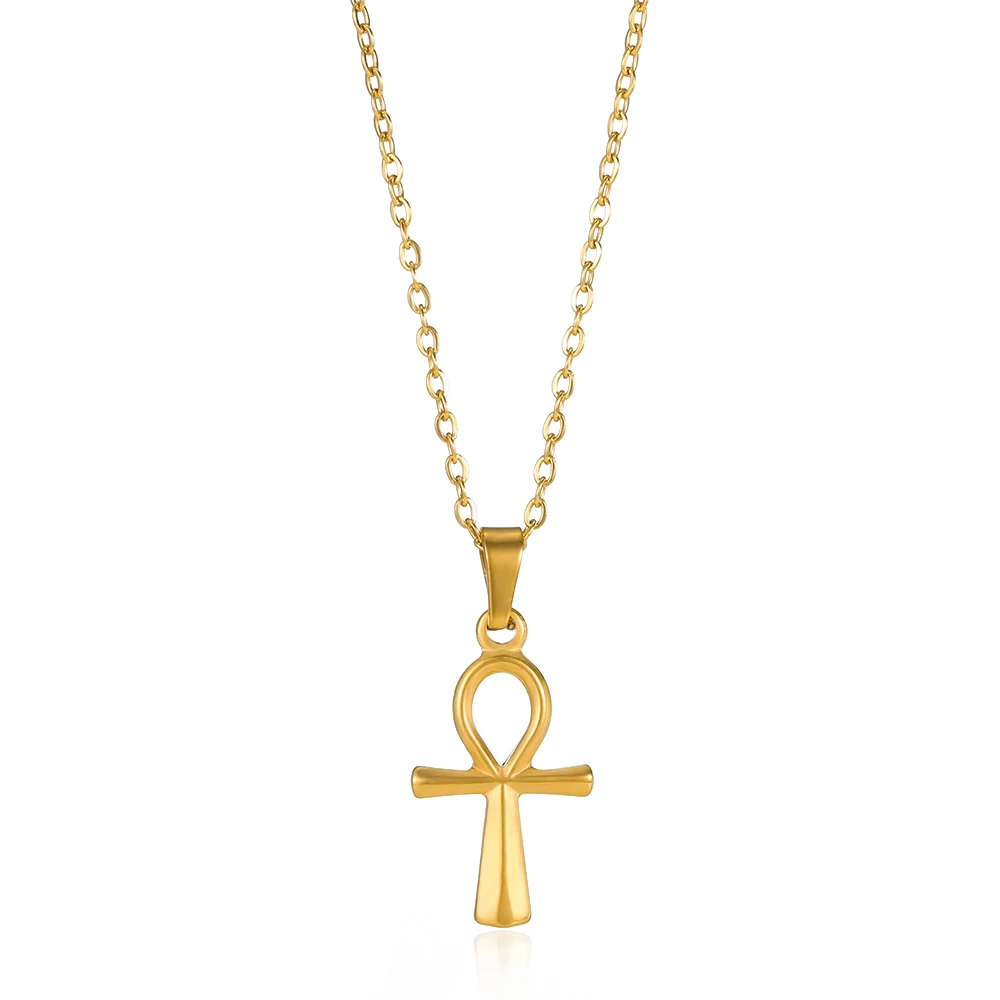 Edelstahl Jesus Kreuz Halskette Für Frauen Männer Gold Farbe Caravaca Engel Kruzifix Charme Halsband Rapper Schmuck Hip Hop Geschenk