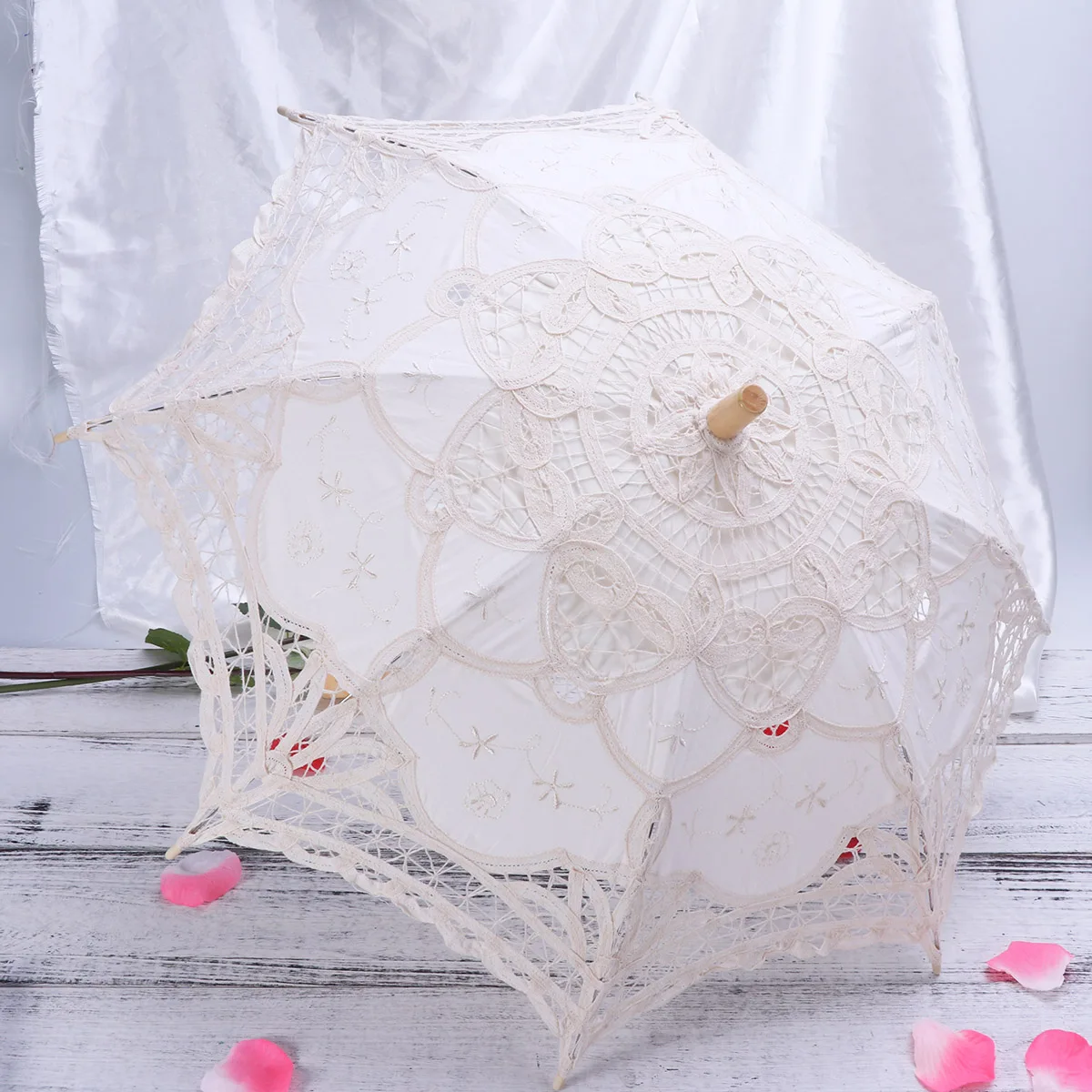 

Lace Classical Not Rainproof Handmade Cotton Umbrella Cotton Photography Prop Craft Classical Umbrella Decoration