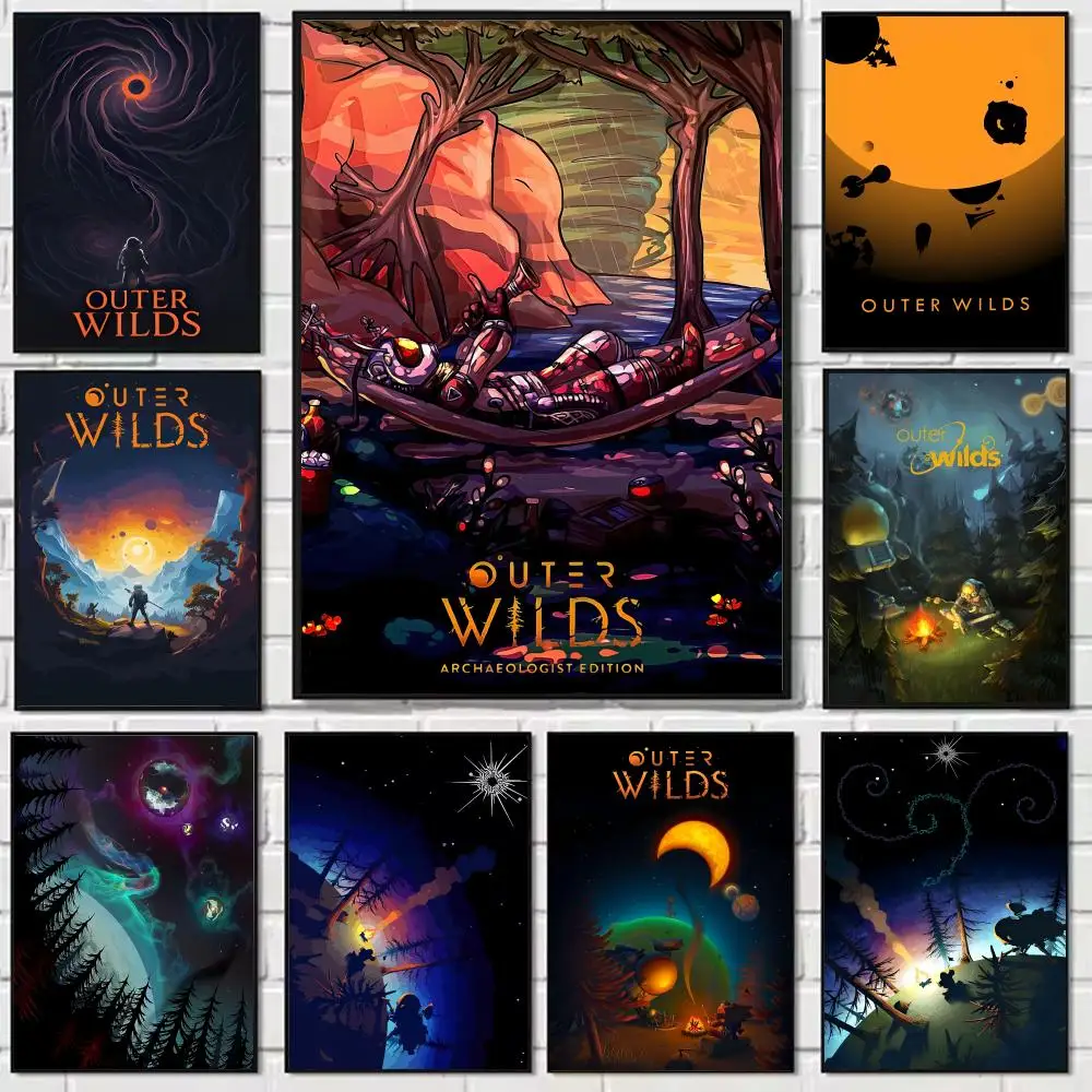 

Hot Game O-Outer Wilds Painting Calligraphy Modern Waterproof Wall Art Print For Home Living Room Bedroom Office Decor