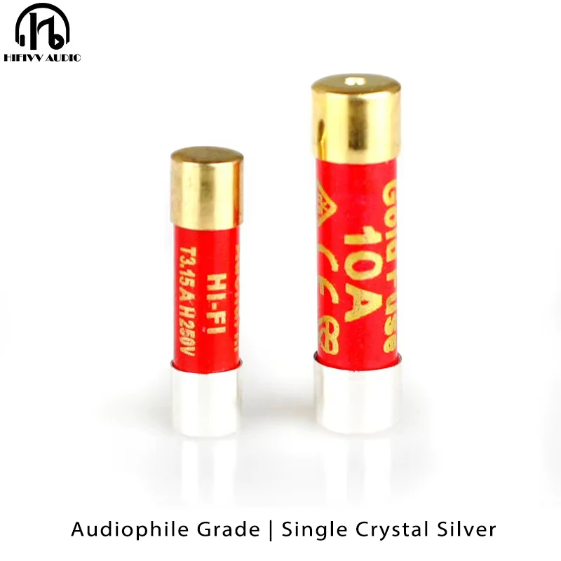 5x20mm Audiophile Slow Blow Fuse Single Crystal Silver Nano 