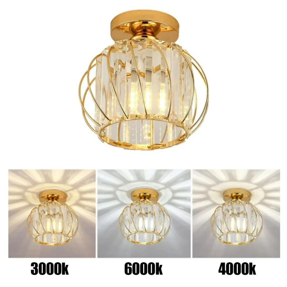 الجدة تصميم الزجاج الممر تركيبات إضاءة السقف للممر شرفة السقف عاكس الضوء E27 غرفة الطعام الثريا الديكور #3