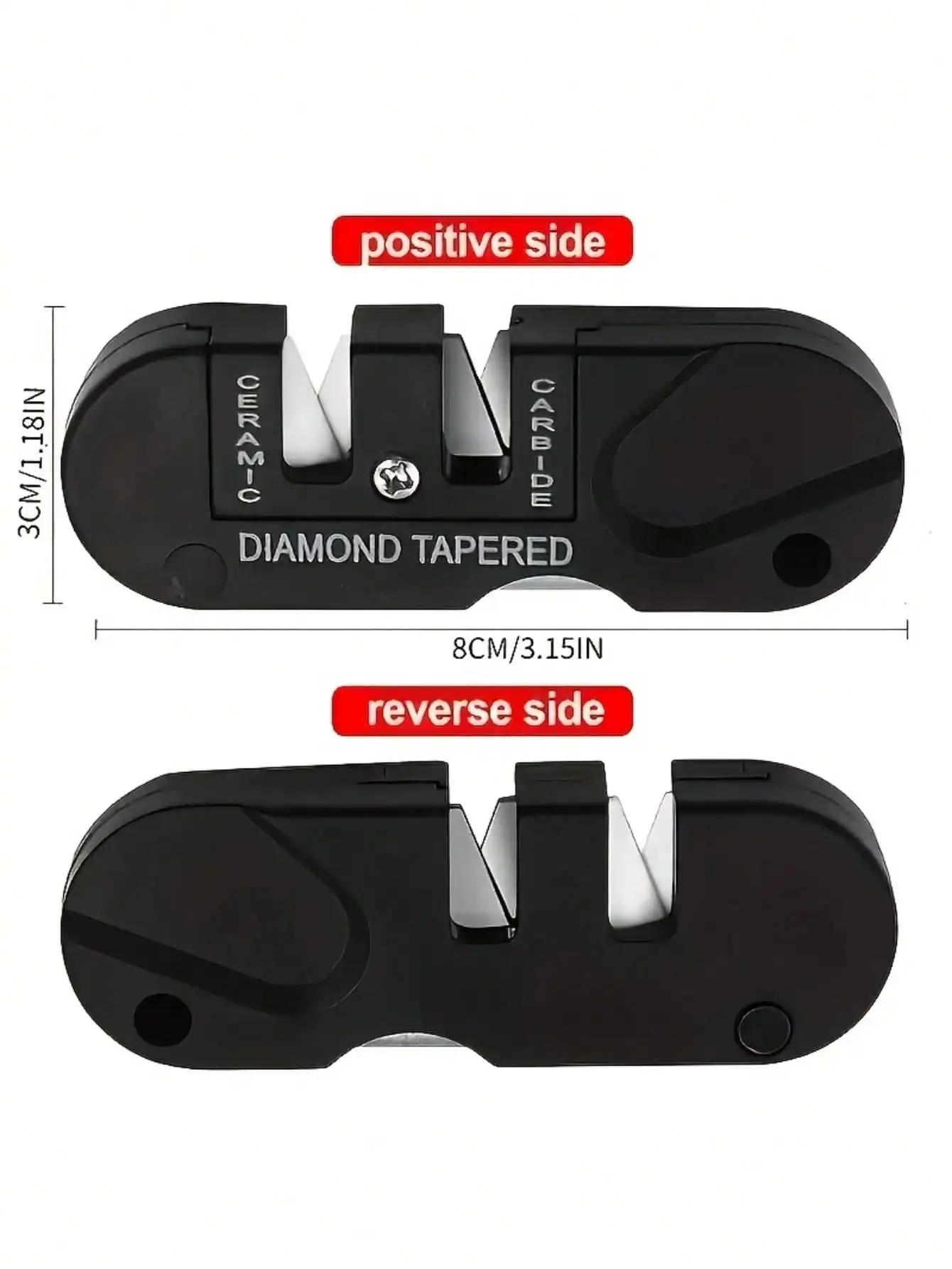 4-In-1 Portable Sharpener - Multi-Function Diamond Conical Rod, Hiking And Outdoor Survival Kits, Manual Knife Sharpener