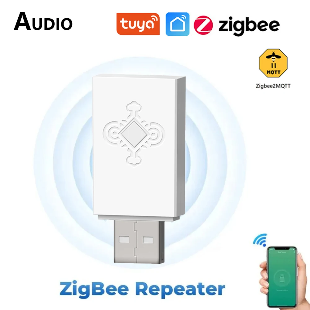 Tuya ZigBee 3.0 Signal Repeater USB Signal Amplifier Extender for Smart Life Home Automation Devices Works with ZigBee2MQTT