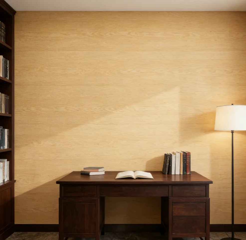 60cm Faux Wood Grain Wall Sticker Self-Adhesive Waterptoof Wallpapers, Peel & Stick for Living Room, Bedroom & Accent Wall Decor