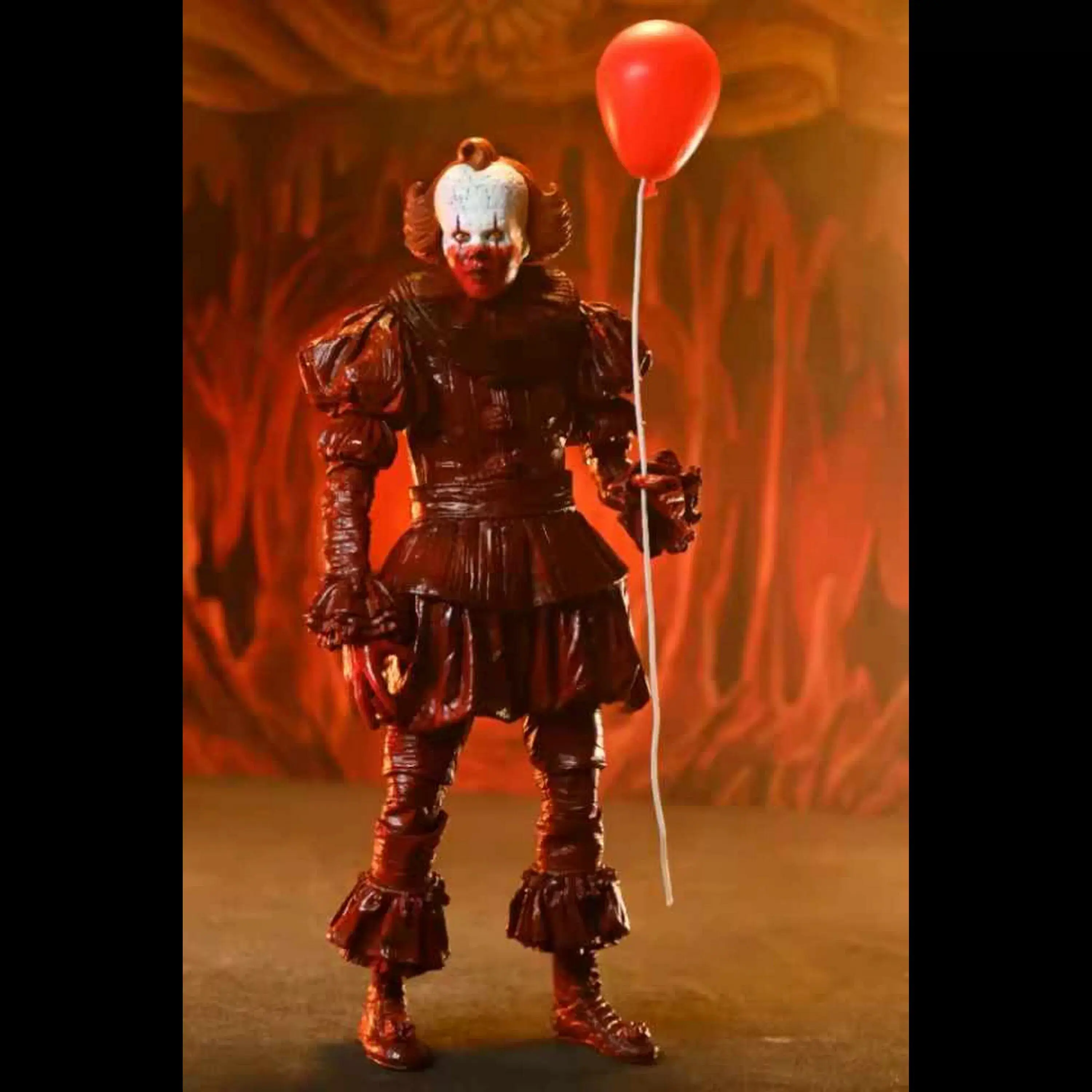 Neca Pennywise Action Figure One Twelfth Scale Bloody Version It Movie Collectible Figurine For Collectors Display In Stock view 6