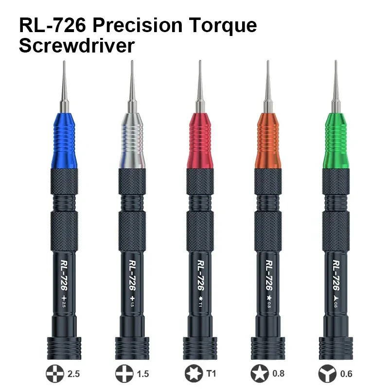 RELIFE RL-726 3D Precision Torque Screw Driver Anti Slip Teeth Screwdriver For iPhone Android phone Disassembly Repair Tools